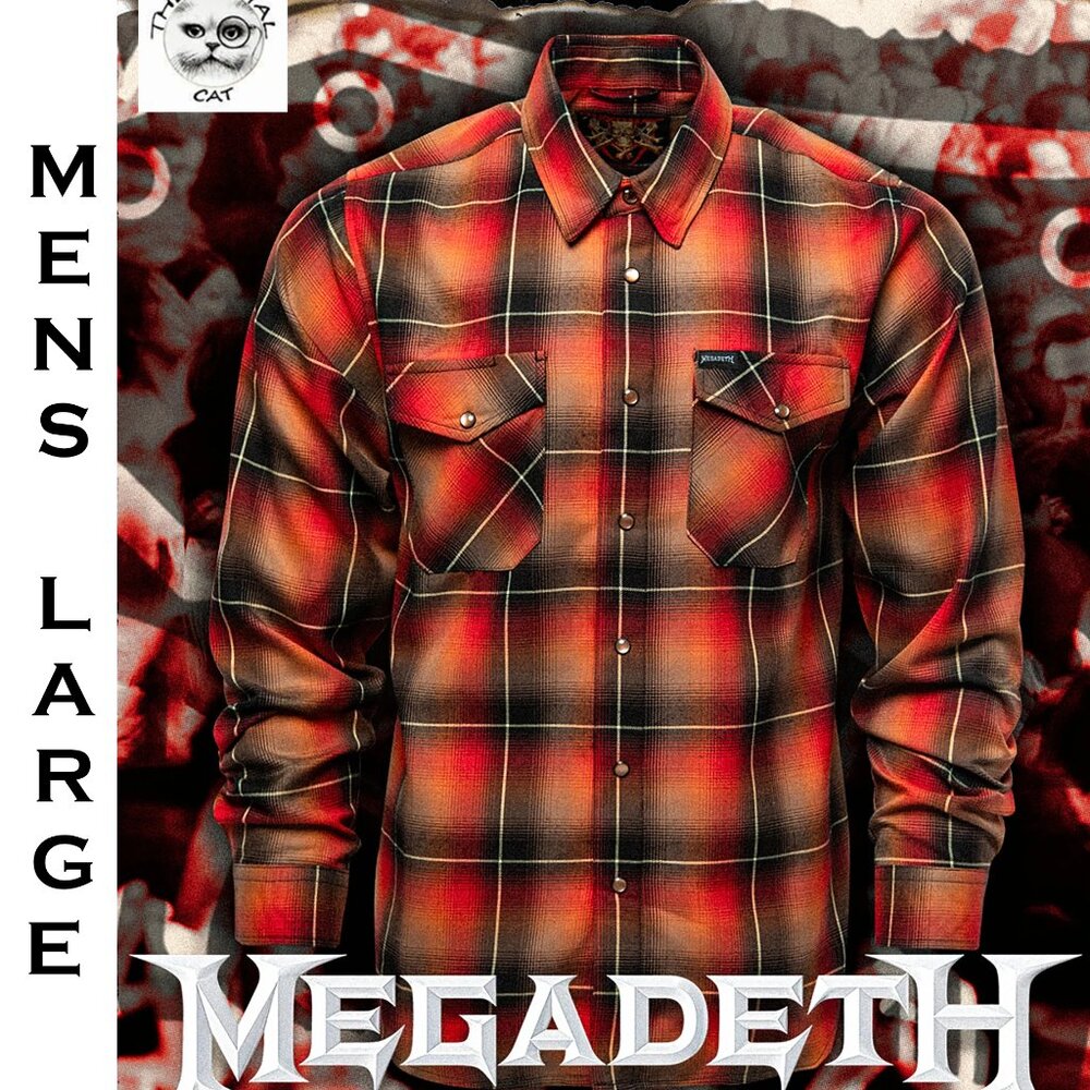 DIXXON FLANNEL x MEGADETH KILLING IS MY BUISNESS Flannel Shirt - Men's Large